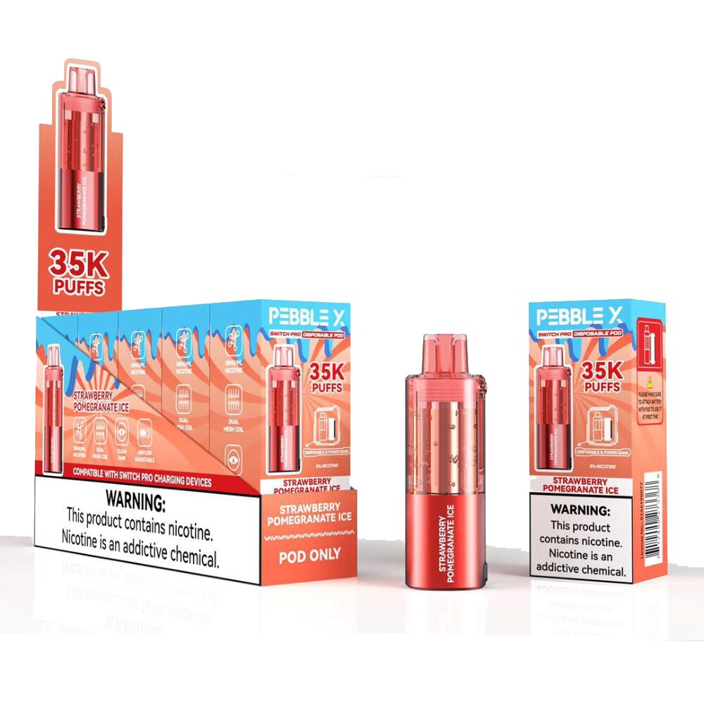 Pebble X Disposable Pod - Strawberry Pomegranate Ice
