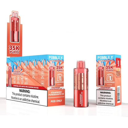Pebble X Disposable Pod - Strawberry Pomegranate Ice