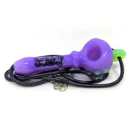Dogg Lbs (Hand Pipe) Everyday 3" Necklace Spoon - Slyme Purple