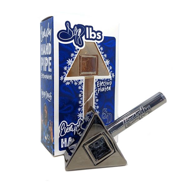 Dogg Lbs (Hand Pipe) 4" Everyday Electro Plated Tri-Prism - Smoke