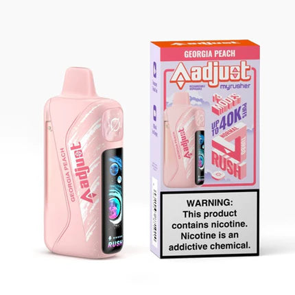 Adjust-My Disposable 40000 Puff 20mL 50mg • MOQ 5 - Rusher Georgia Peach