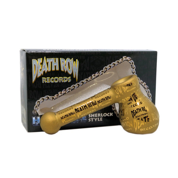 Death Row Records (Hand Pipe) 6" Full Metallic Etched Hammer - Gold