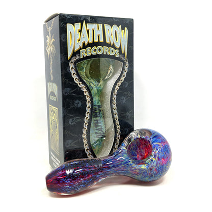 Death Row Records (Hand Pipe) DRHP0021-0023 3.75" US Color Frit Spoon - Red