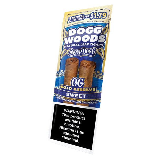 Dogg Woods (DSPLY 15pc)(Cigar)(2-Pack) OG Gold Reserve - Sweet (SAS)