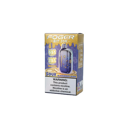 Foger Bit Disposable Sour Blackberry Gush with packaging
