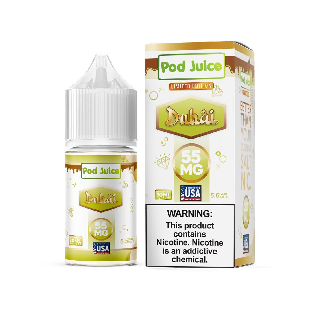 Pod Juice Salt TFN Series E-Liquid | 30mL | 55mg | (Salt Nic) | Dubai