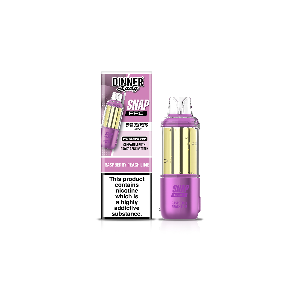 Dinner Lady Snap Pro (Dispo only)(35000Puff)(16mL) Dispo POD - Raspberry Peach Lime