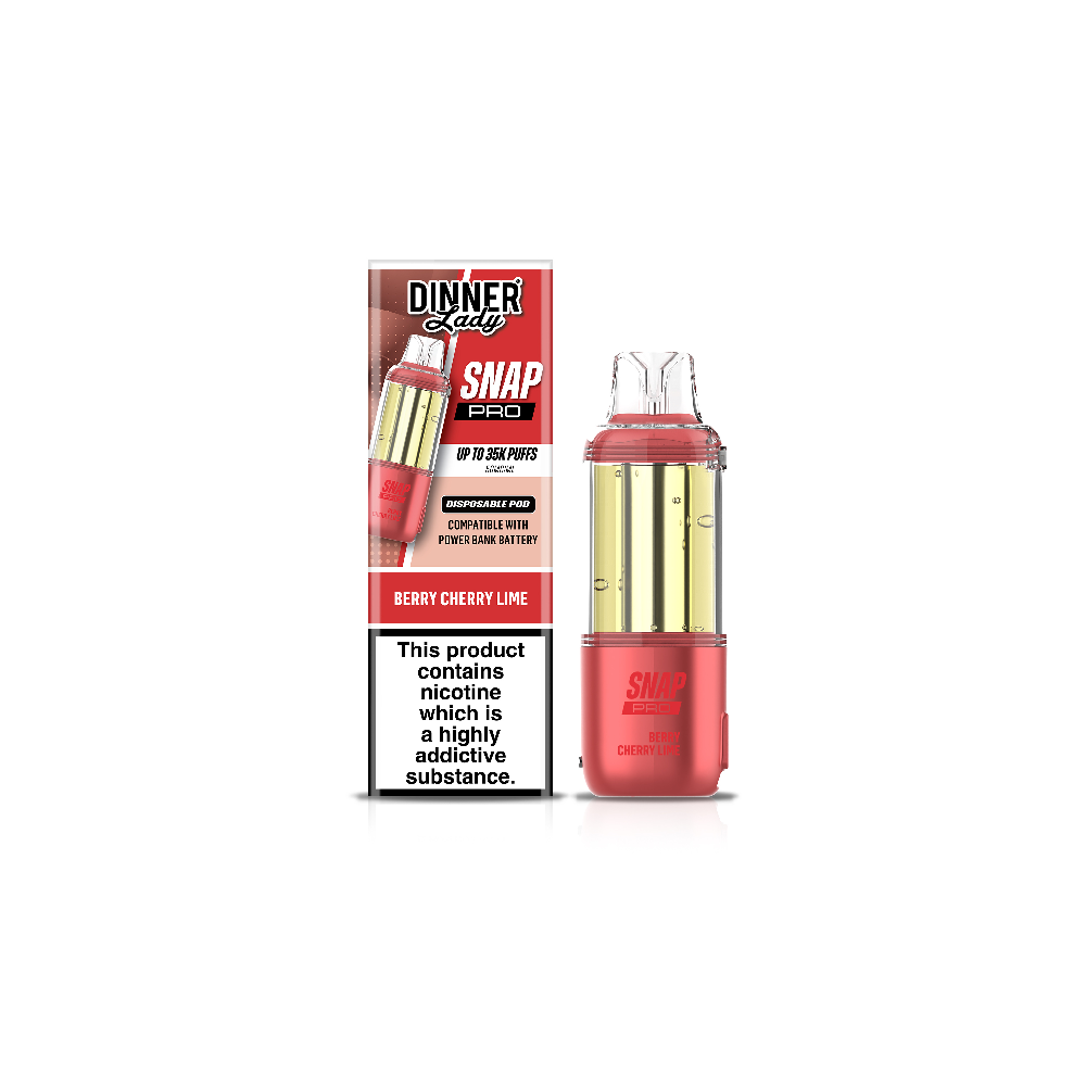 Dinner Lady Snap Pro (Dispo only)(35000Puff)(16mL) Dispo POD - Berry Cherry Lime