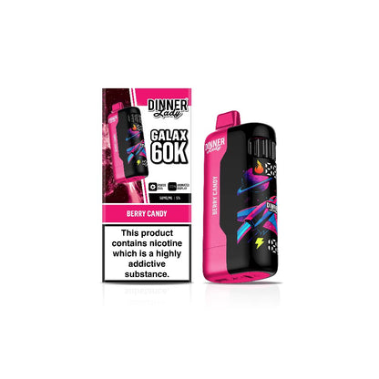 Dinner Lady Galax (Dispo)(60000Puff)(24mL) - Berry Candy
