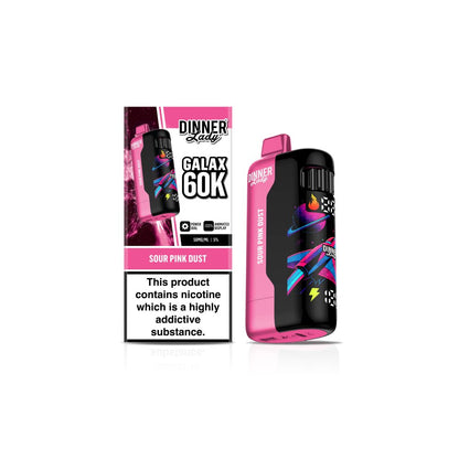 Dinner Lady Galax (Dispo)(60000Puff)(24mL) - Sour Pink Dust