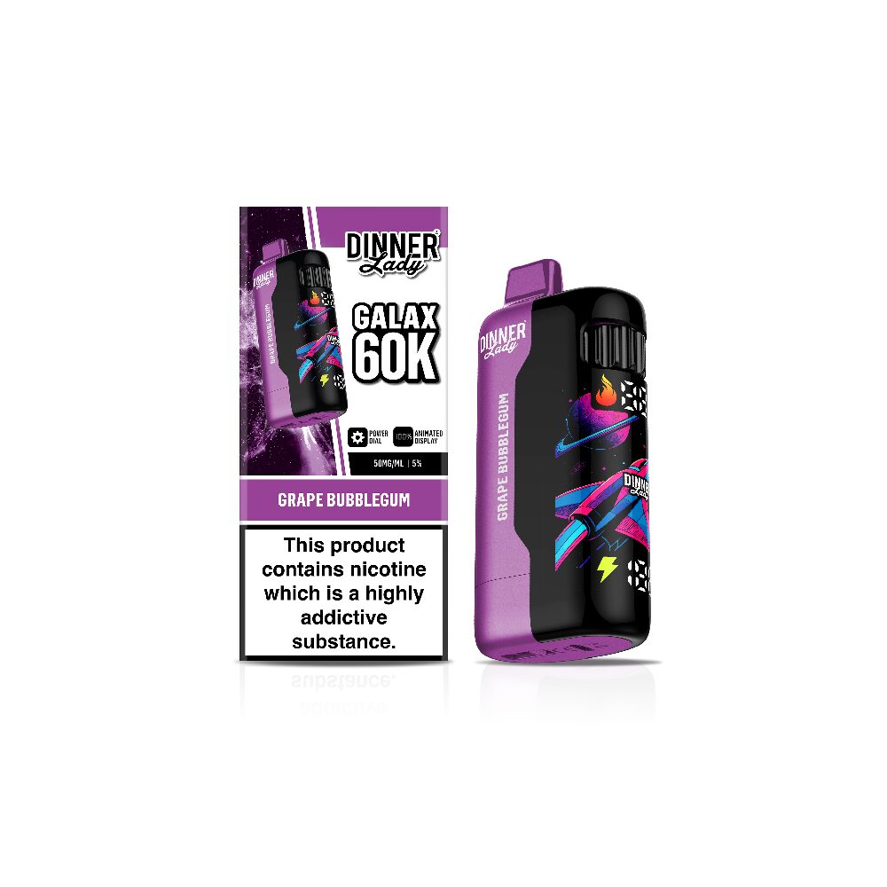 Dinner Lady Galax (Dispo)(60000Puff)(24mL) - Grape Bubblegum
