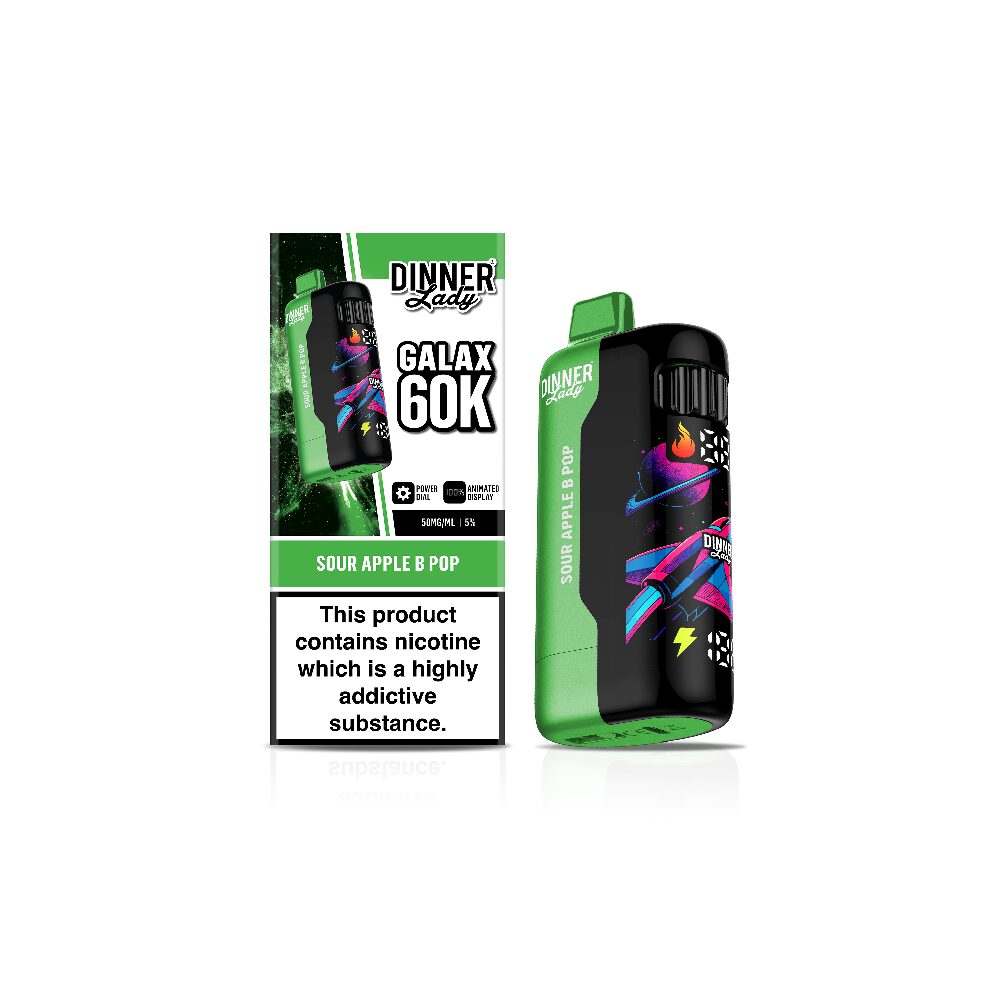 Dinner Lady Galax (Dispo)(60000Puff)(24mL) - Sour Apple B-Pop