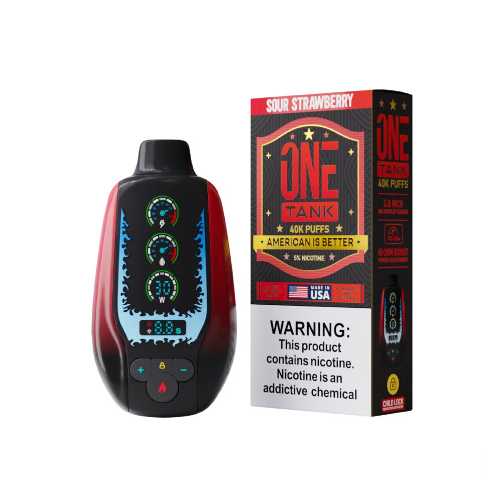 One Tank (Dispo)(40000Puff)(22mL) - Sour Strawberry