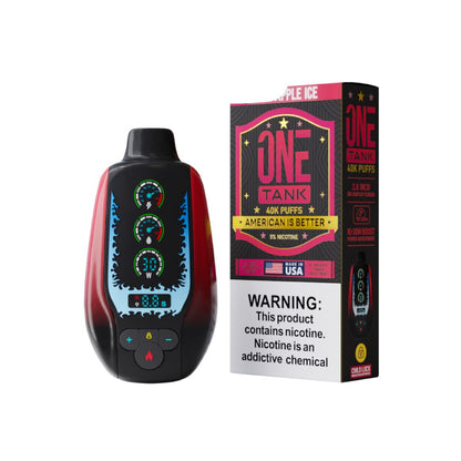 One Tank (Dispo)(40000Puff)(22mL) - Sour Apple Ice