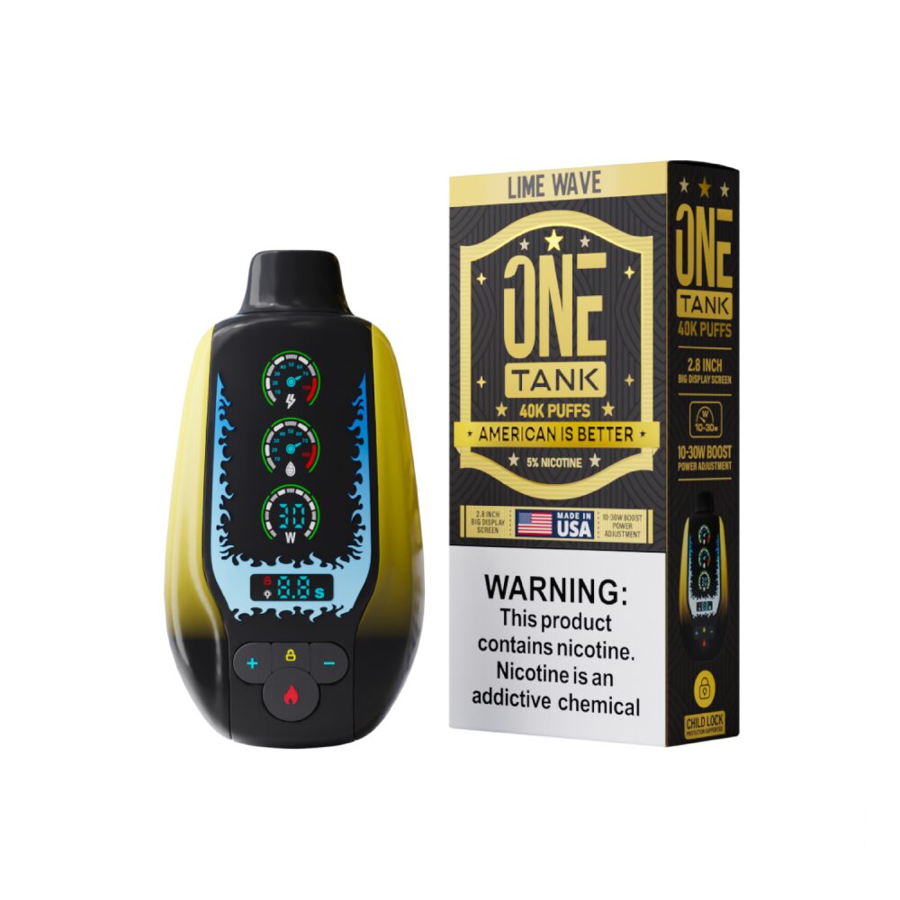 One Tank (Dispo)(40000Puff)(22mL) - Lime Wave (Lime Twist)