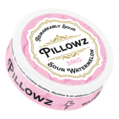 Pillowz TFN Nicotine Pouches – 20ct Can- 5-Can Pack - Sour Watermelon