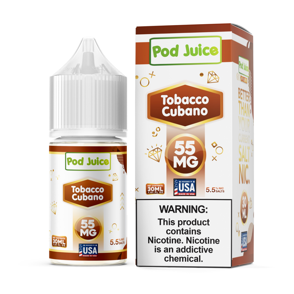 Pod Juice TFN Salt Series E-Liquid 30mL (Salt Nic) | 20mg - Tobacco Cubano