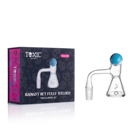 MKGlass (Banger) TXQB21 Toxic 14MM 90° Radiant Fully Welded Terp Slurper Set