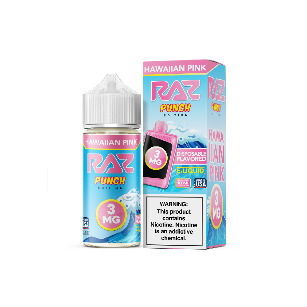 Pod Juice + RAZ Disposables Collab E-Liquid 100mL (Freebase) - Hawaiian Pink