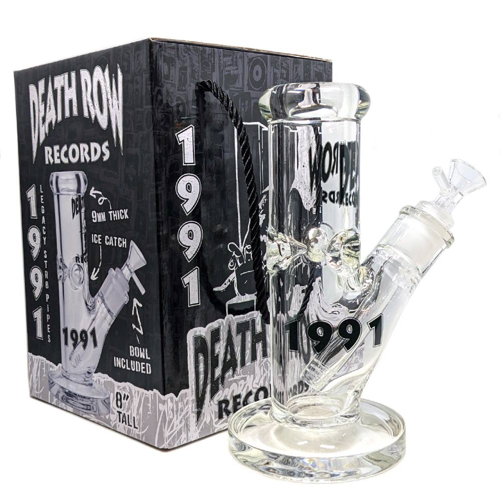 Death Row Records (Water Pipe) DRWP0019-0021 Legacy 9mm Straight Pipe - 08" (DRWP0019) with packaging