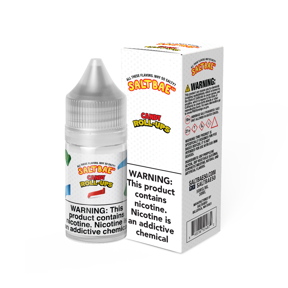 Salt Bae 50 (LIQ Salt)(30mL) - Candy Roll Ups