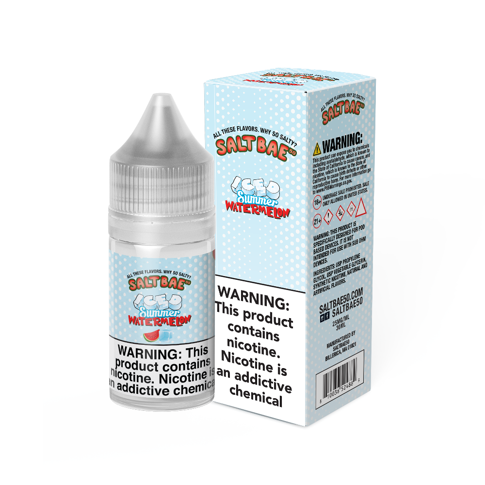Salt Bae 50 (LIQ Salt)(30mL) - Summer Watermelon Iced