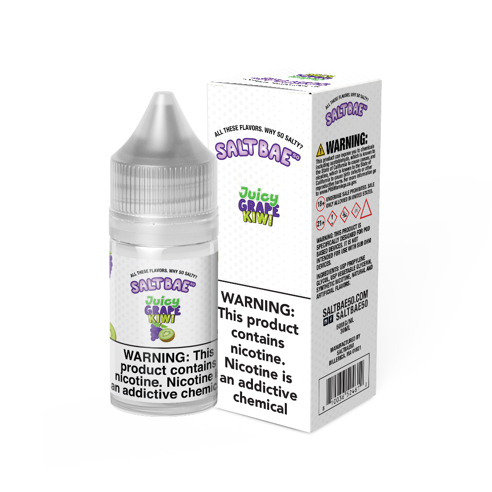 Salt Bae 50 (LIQ Salt)(30mL) - Juicy Grape Kiwi