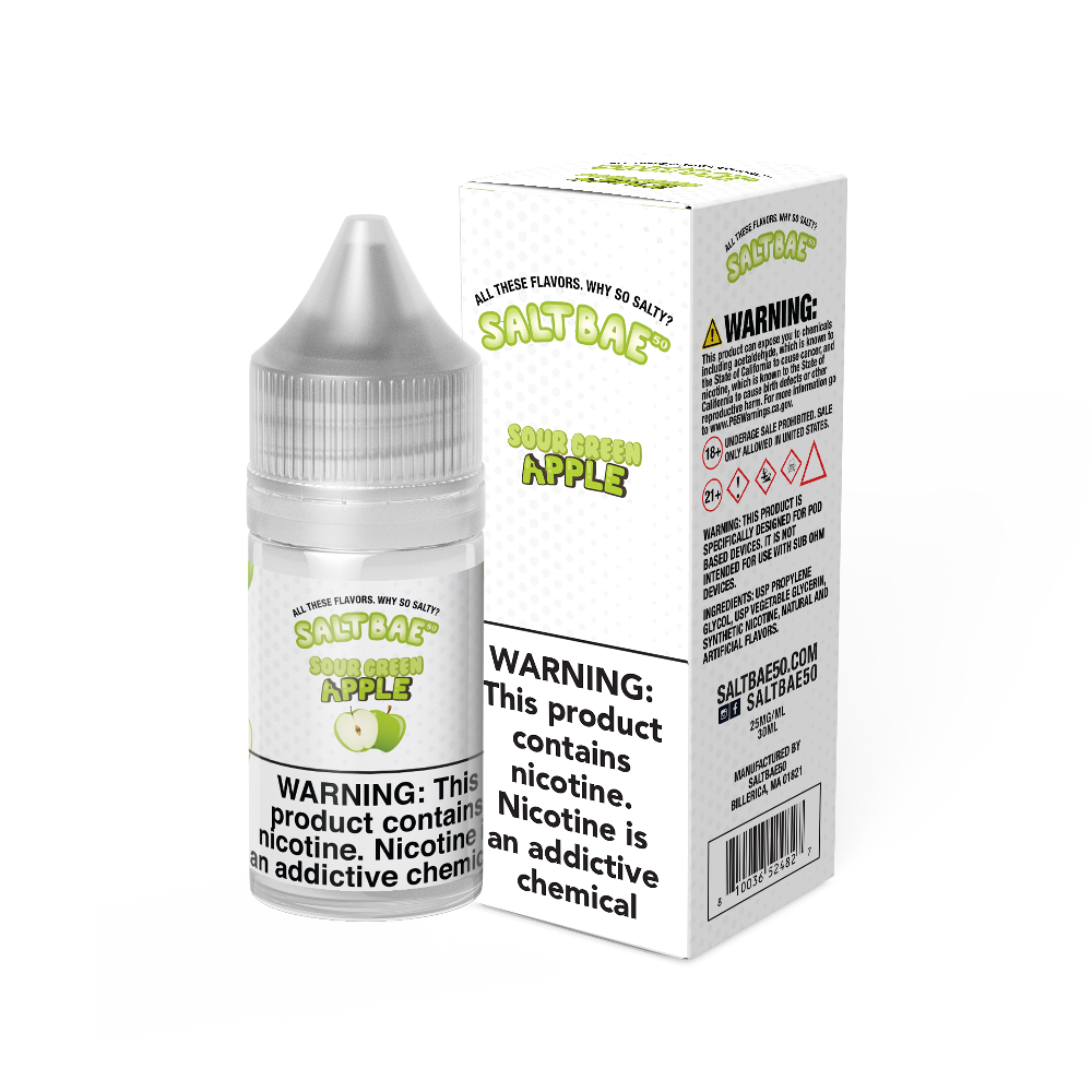 Salt Bae 50 (LIQ Salt)(30mL) - Sour Green Apple