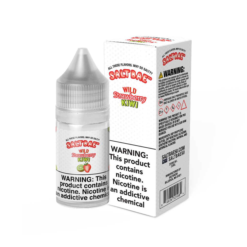 Salt Bae 50 (LIQ Salt)(30mL) - Wild Strawberry Kiwi