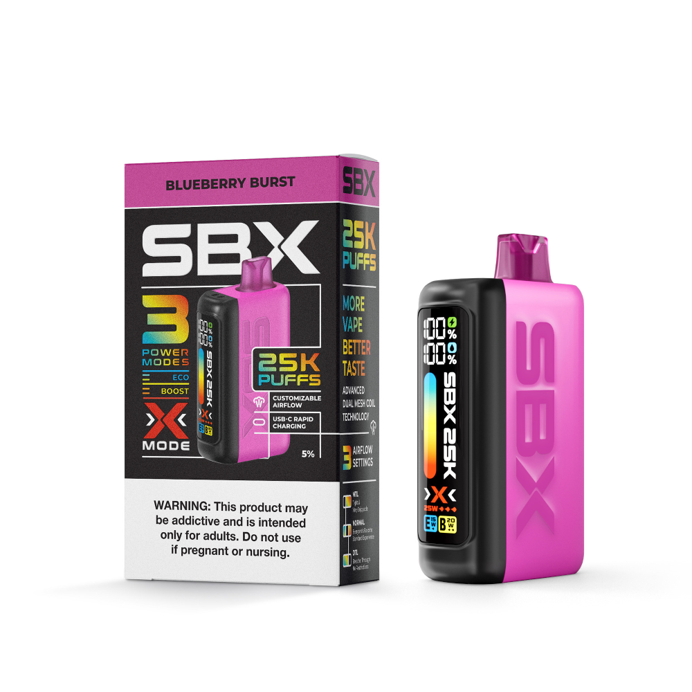 SBX 25K (Dispo)(25000Puff)(20mL) - Blueberry Burst