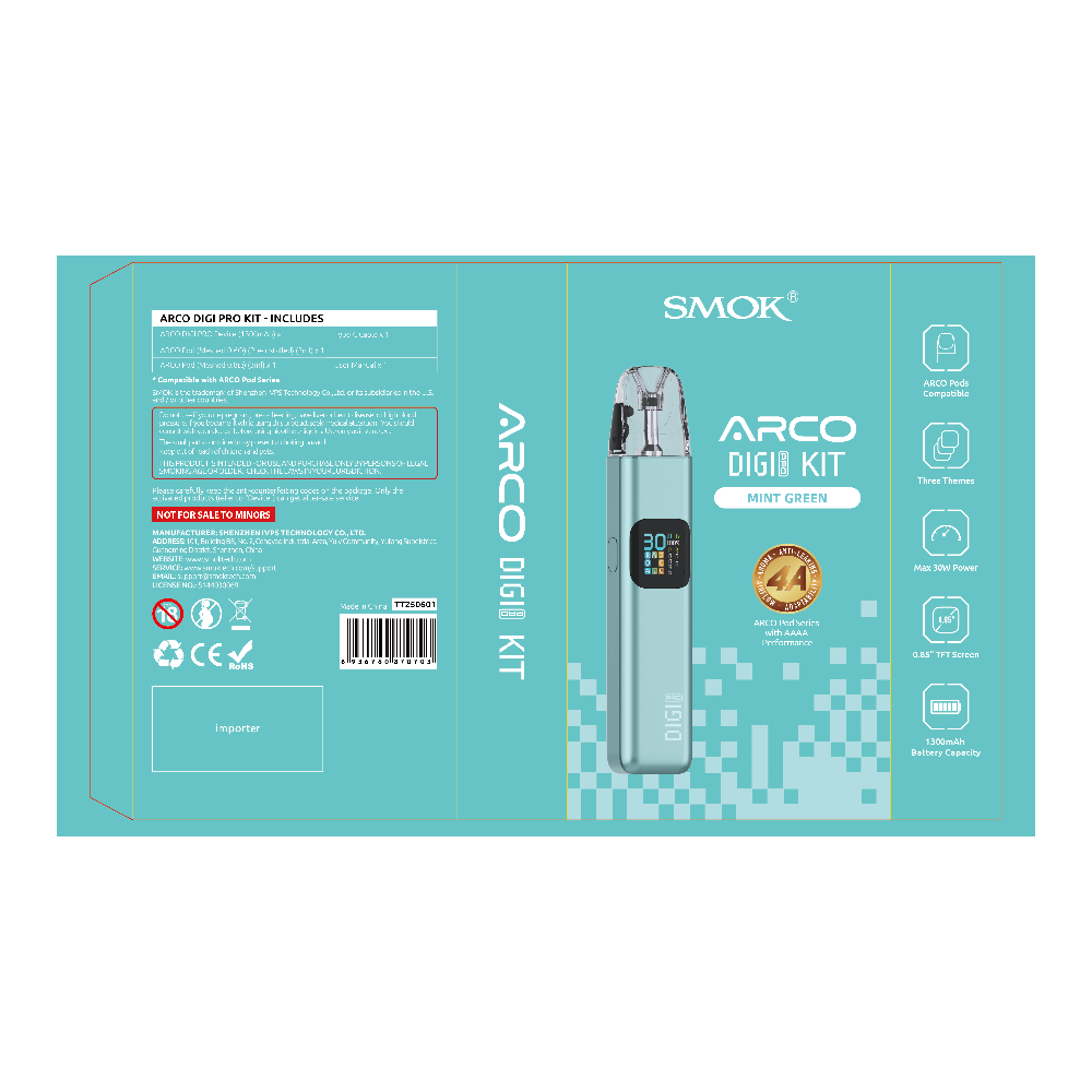 SMOK ARCO Digi Pro (Kit PS) - Mint Green