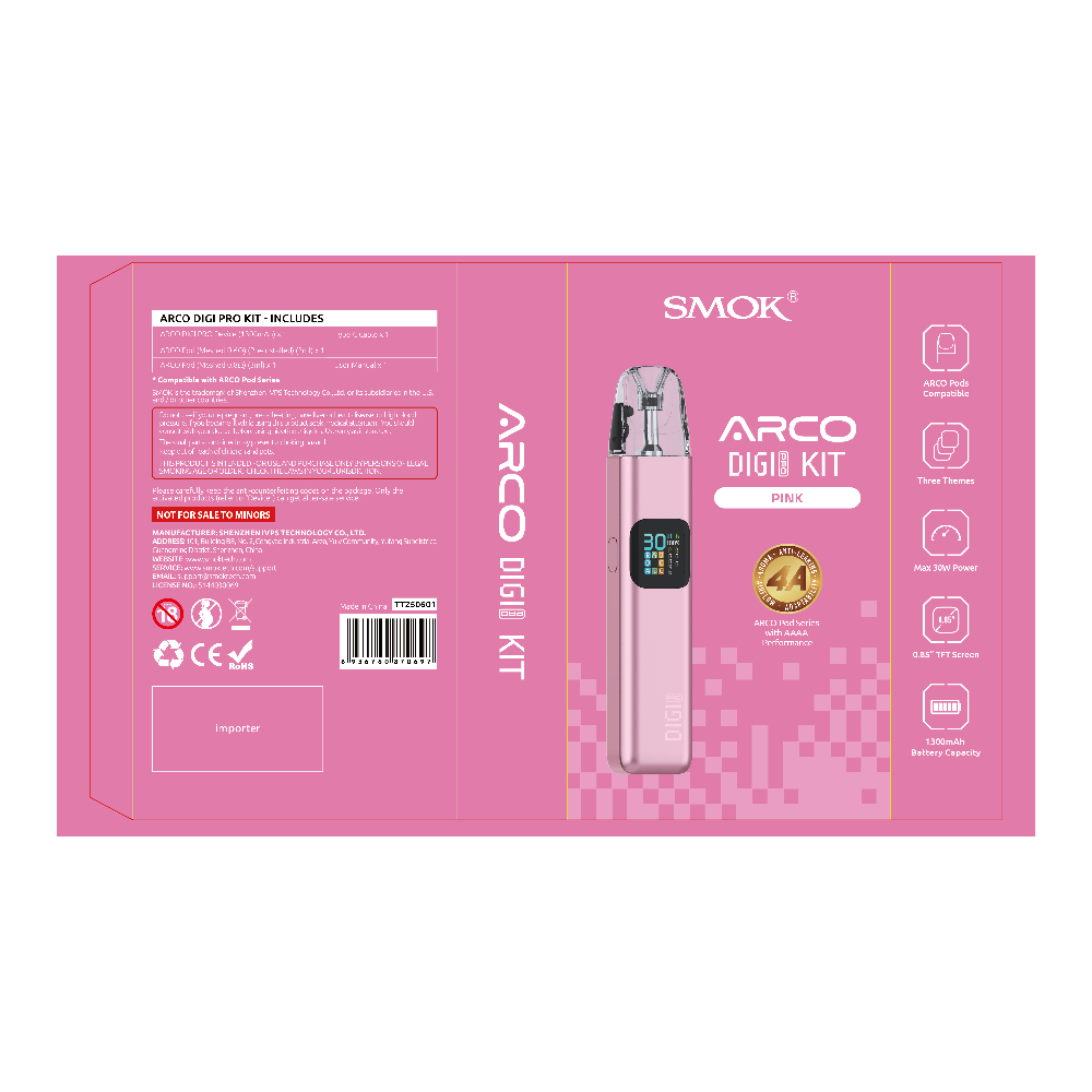 SMOK ARCO Digi Pro (Kit PS) - Pink