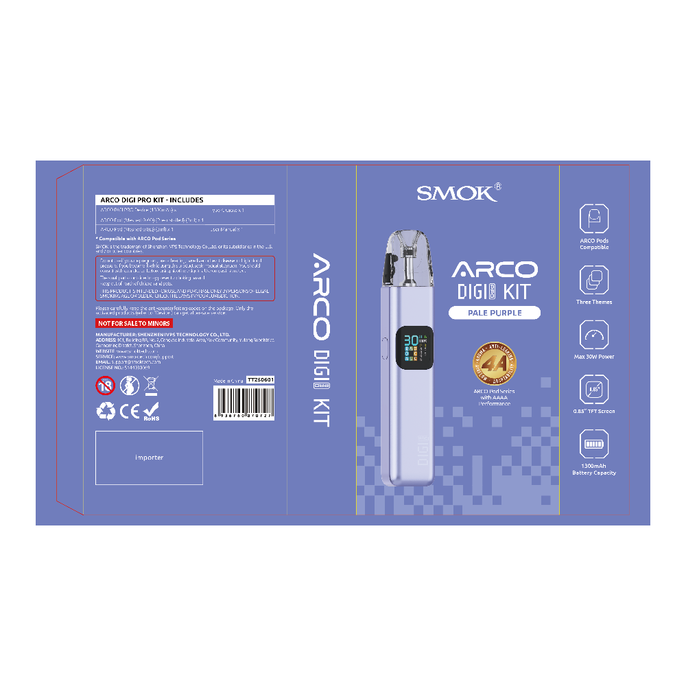 SMOK ARCO Digi Pro (Kit PS) - Pale Purple