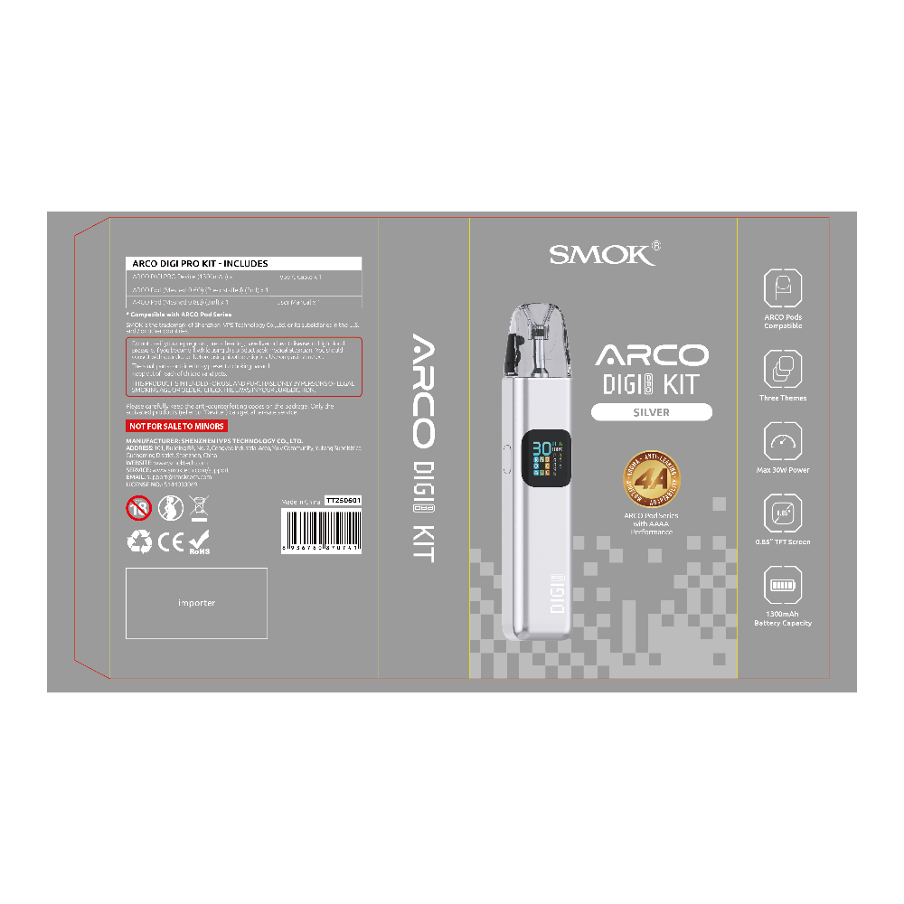 SMOK ARCO Digi Pro (Kit PS) - Silver