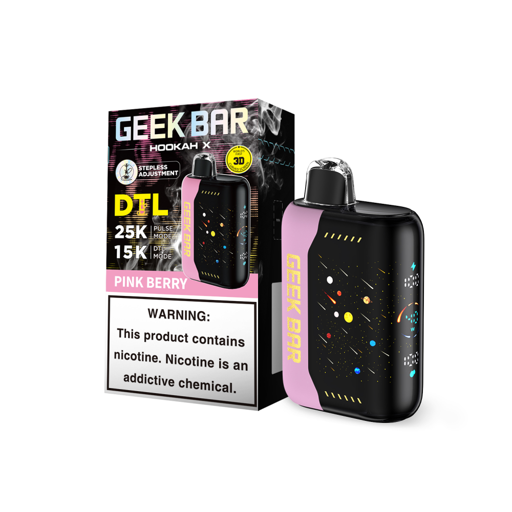 Geek Bar Hookah X (Dispo)(25000Puff)(18mL) - Pink Berry