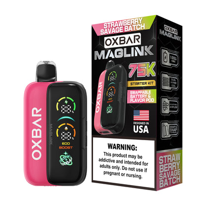 Oxbar Maglink Starter Kit (Dispo) (75000Puff)(30mL) Nixodine-Savage Batch with packaging
