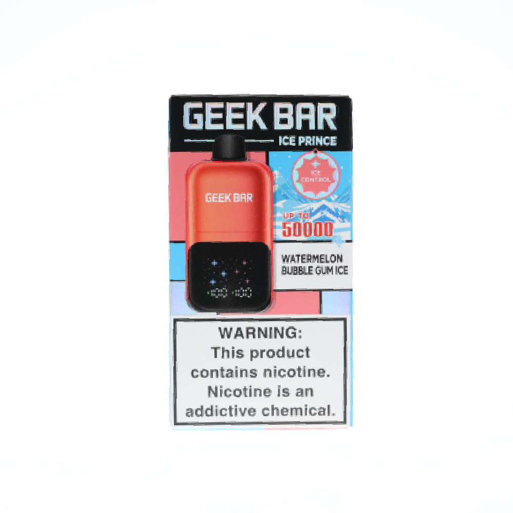 Geek Bar Ice Prince (Dispo) (50000Puff)(30mL) - Watermelon Bubblegum Ice
