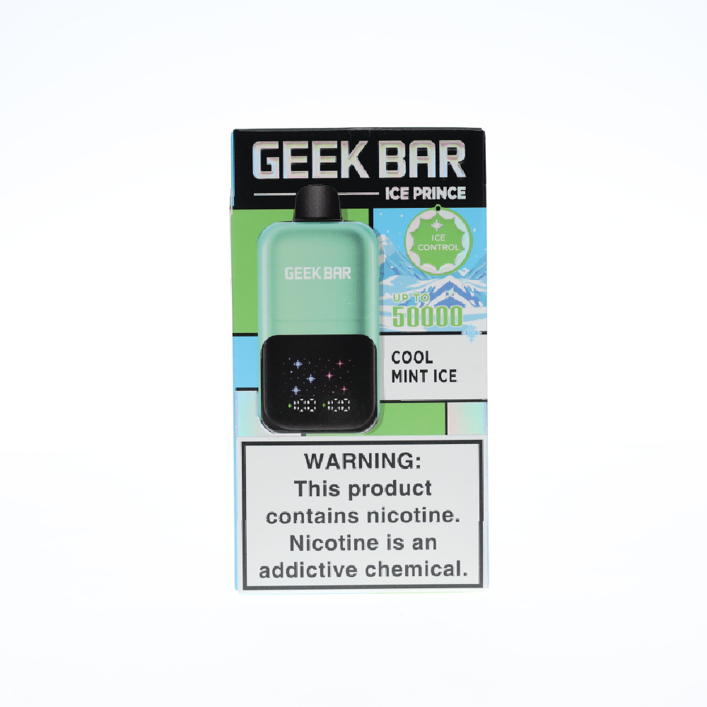 Geek Bar Ice Prince (Dispo) (50000Puff)(30mL) - Blueberry Raspberry Ice