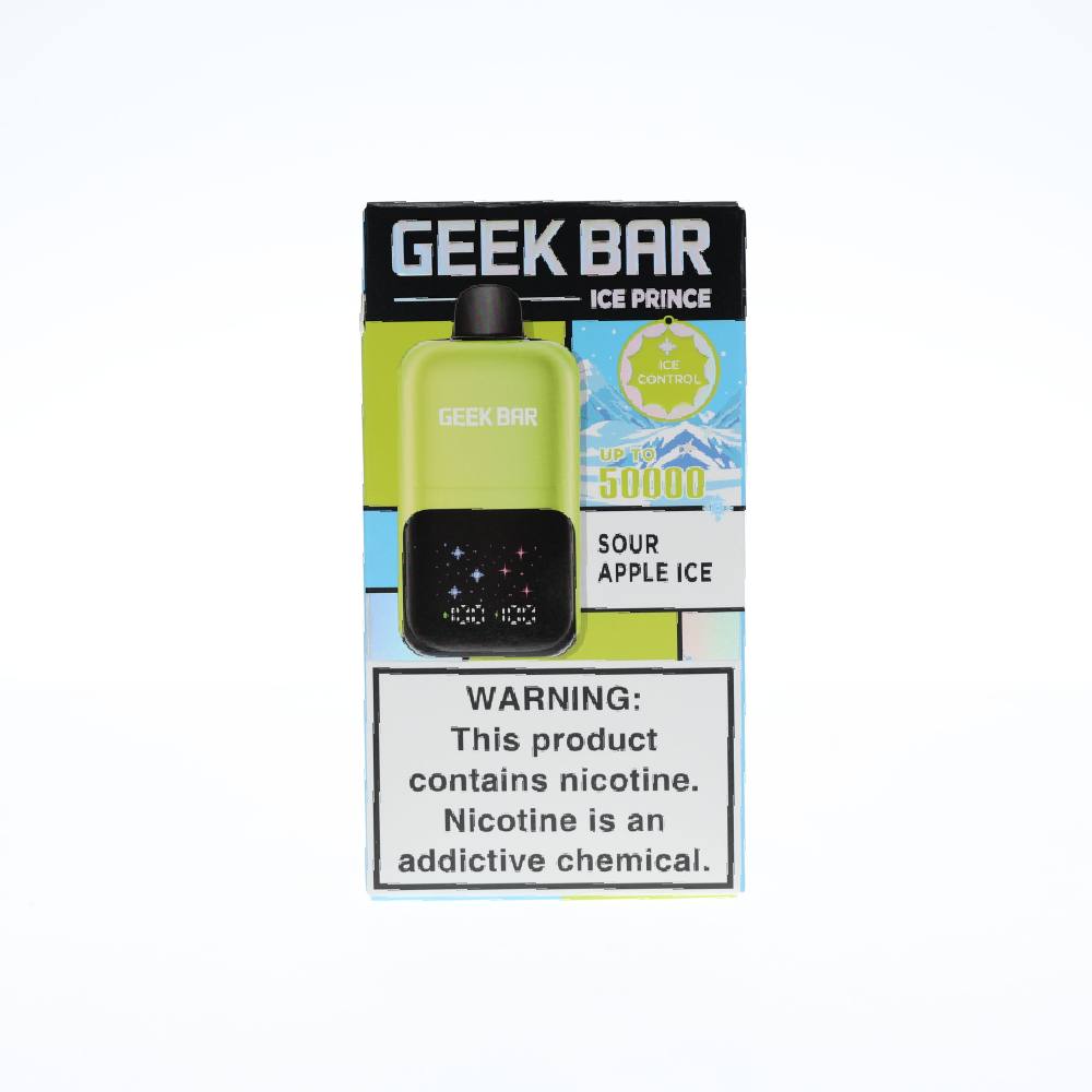 Geek Bar Ice Prince (Dispo) (50000Puff)(30mL) - Sour Apple Ice