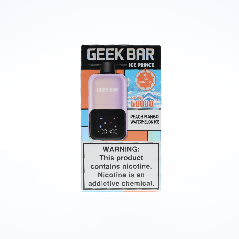 Geek Bar Ice Prince (Dispo) (50000Puff)(30mL) - Peach Mango Watermelon Ice