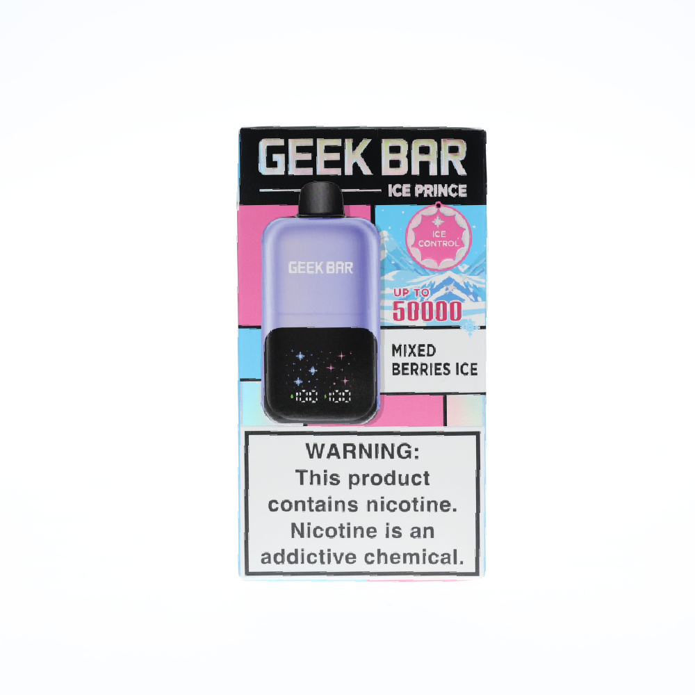 Geek Bar Ice Prince (Dispo) (50000Puff)(30mL) - Mixed Berries Ice