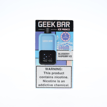 Geek Bar Ice Prince (Dispo) (50000Puff)(30mL) - Blueberry Raspberry Ice
