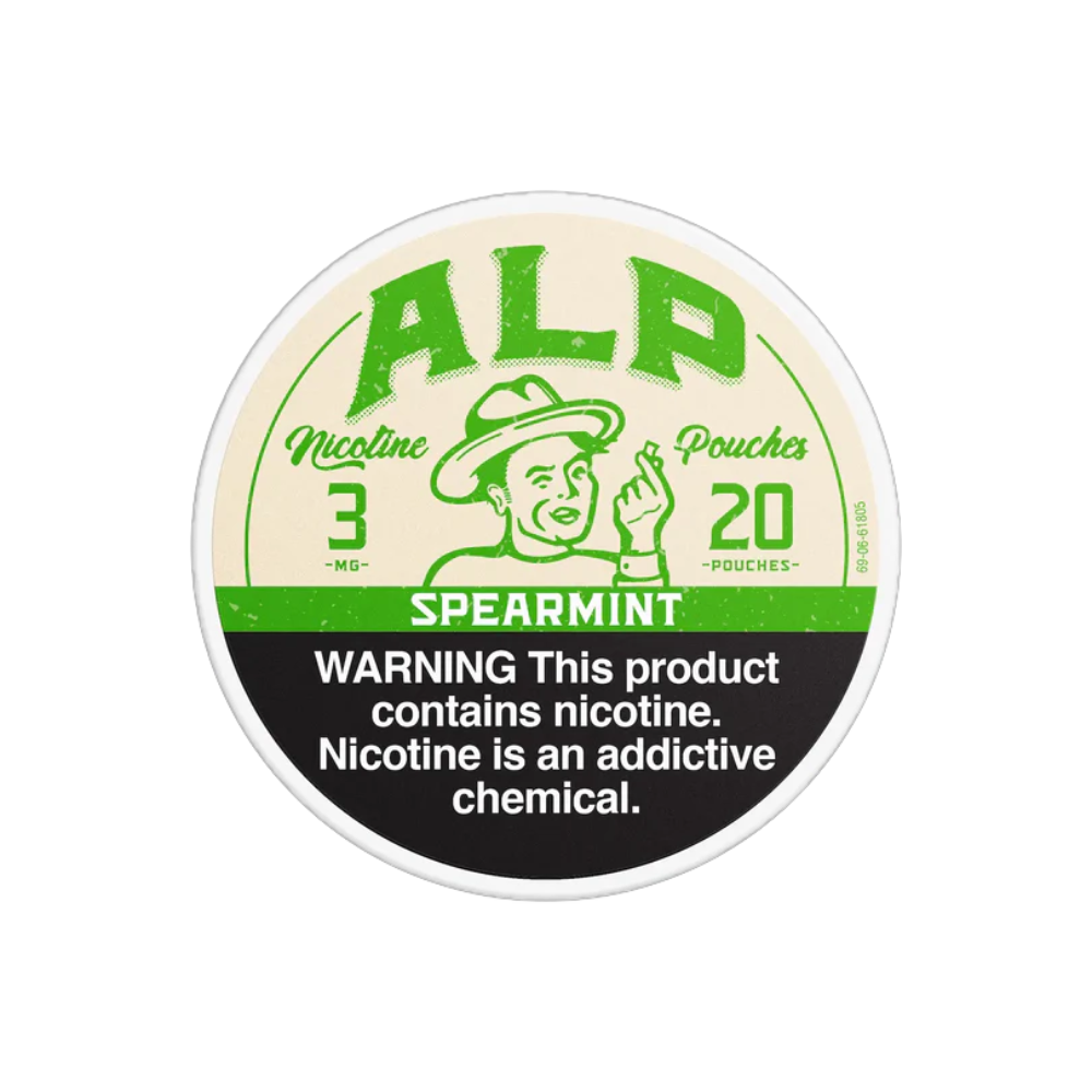ALP (DSPLY 5pc)(Nic Pouch)(20ct Can)- Spearmint (SAS)
