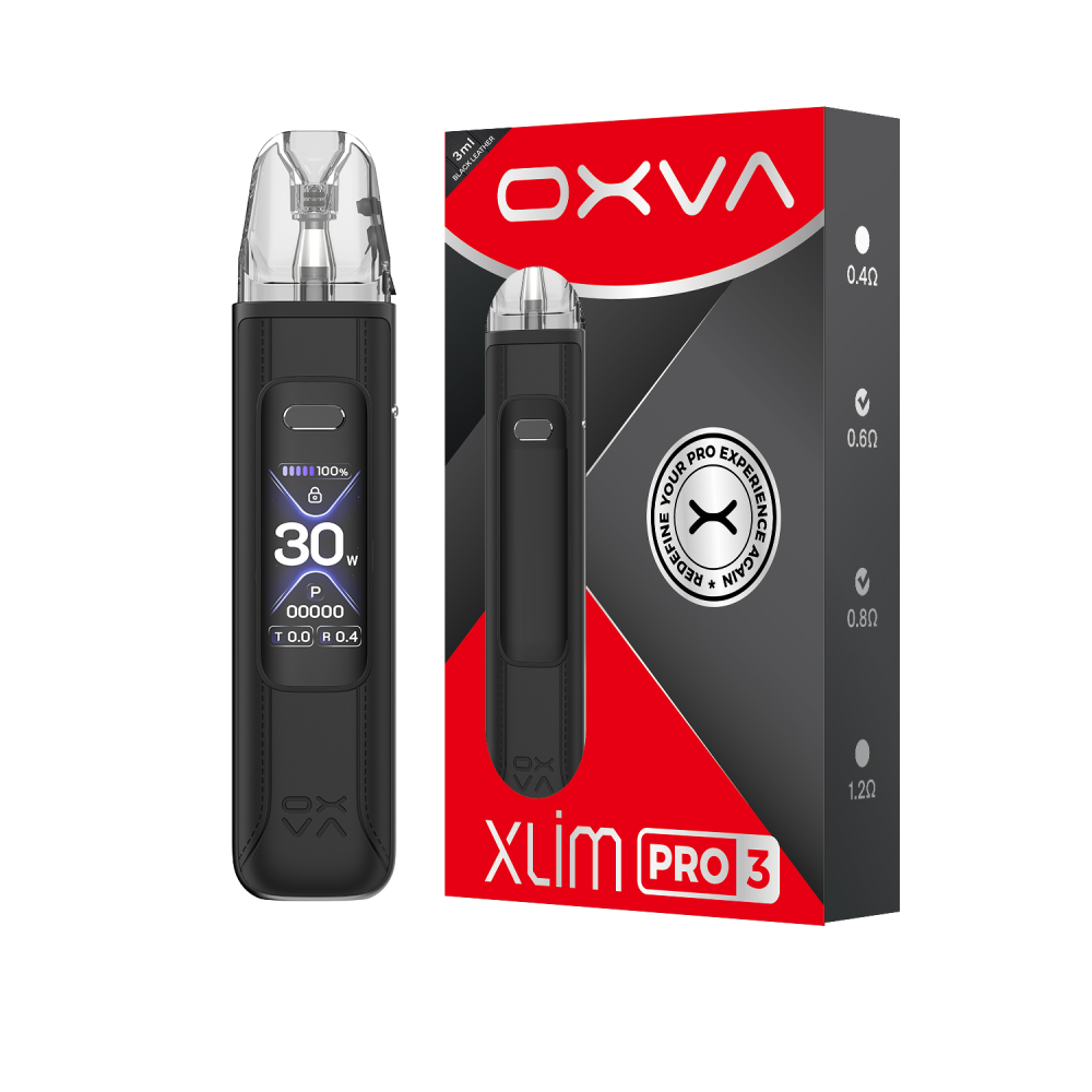 OXVA Xlim Pro 3 (Kit PS) - Black Leather
