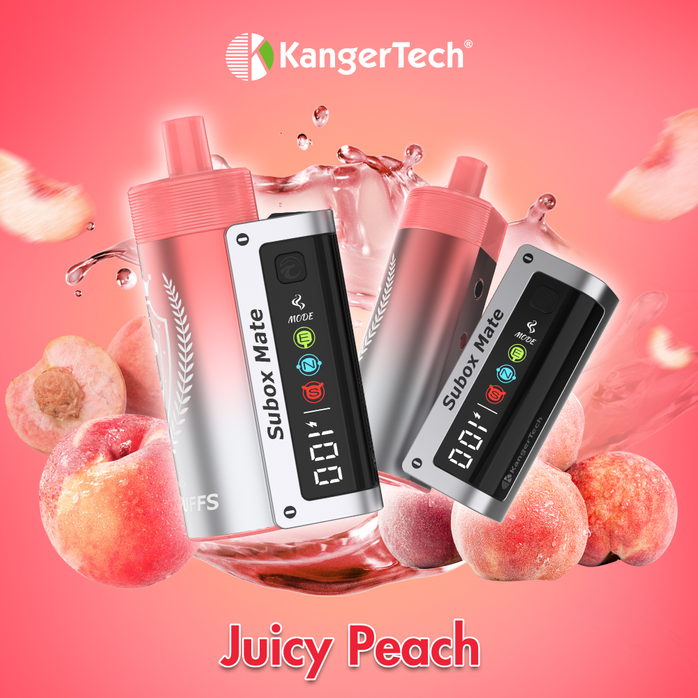 Subox Mate (Dispo KIT)(50000Puff)(15mL) Dispo + Power Dock - Juicy Peach