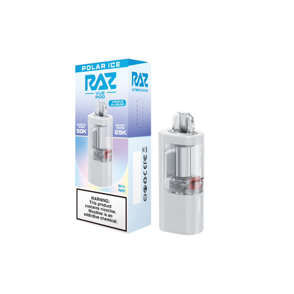 Raz Vue (Dispo only)(50000Puff)(13mL) Dispo POD - Polar Ice