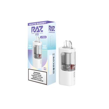 Raz Vue (Dispo only)(50000Puff)(13mL) Dispo POD - White Gummy