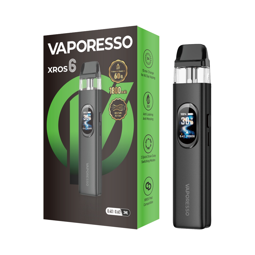 Vaporesso XROS 6 (Kit PS) - Cosmic Black