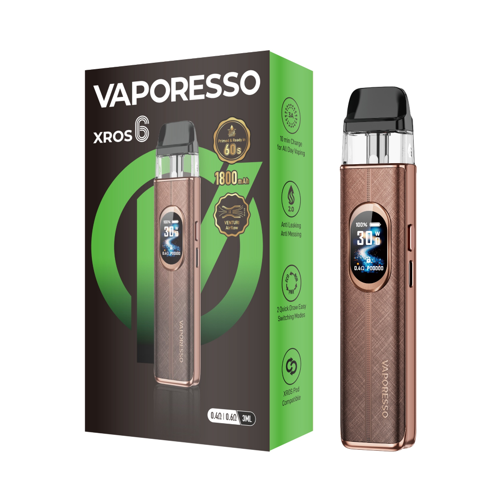 Vaporesso XROS 6 (Kit PS) - Silk Brown