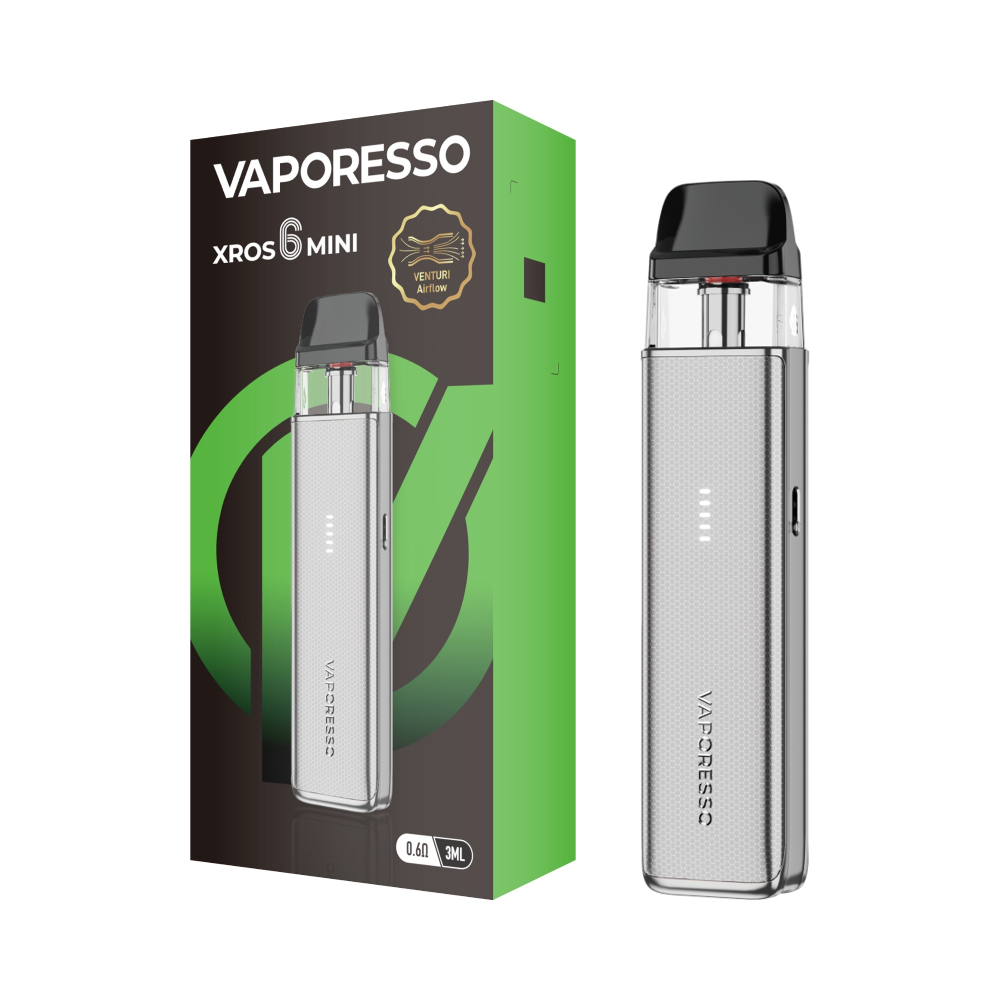Vaporesso XROS 6 Mini (Kit PS) - Titanium Silver